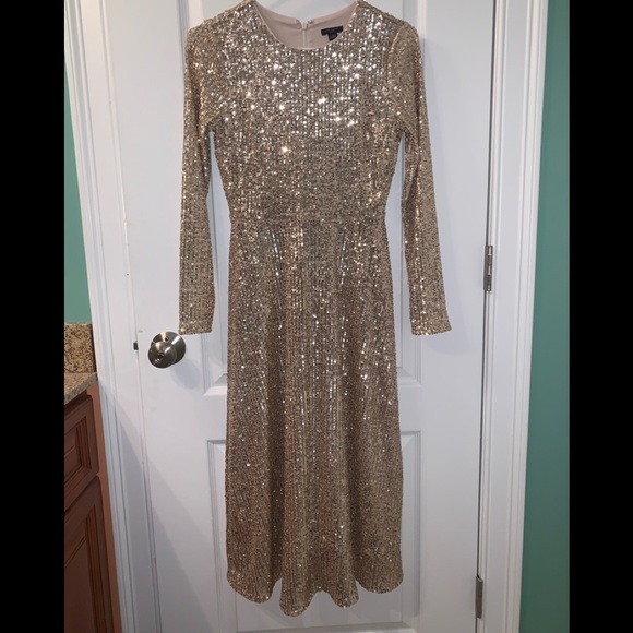 Ann Taylor Sequin Dress 0P NWT - Picture 2 of 9